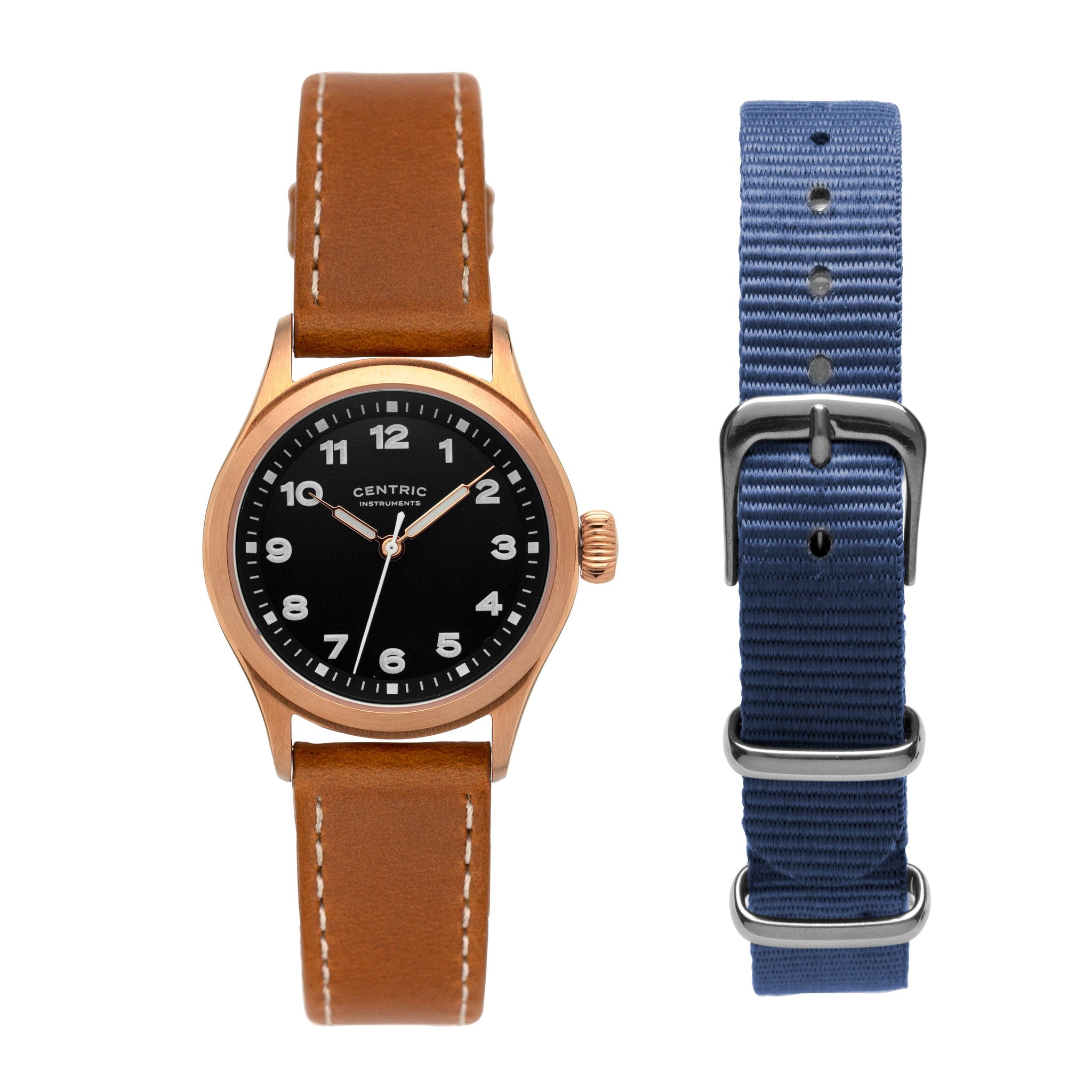 Field Watch MkIII - Petite (Rose Gold / Black) – Centric Instruments