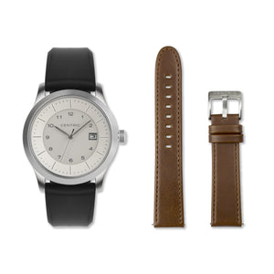 Field Watch Mark I (Ivory) - Double Strap Set