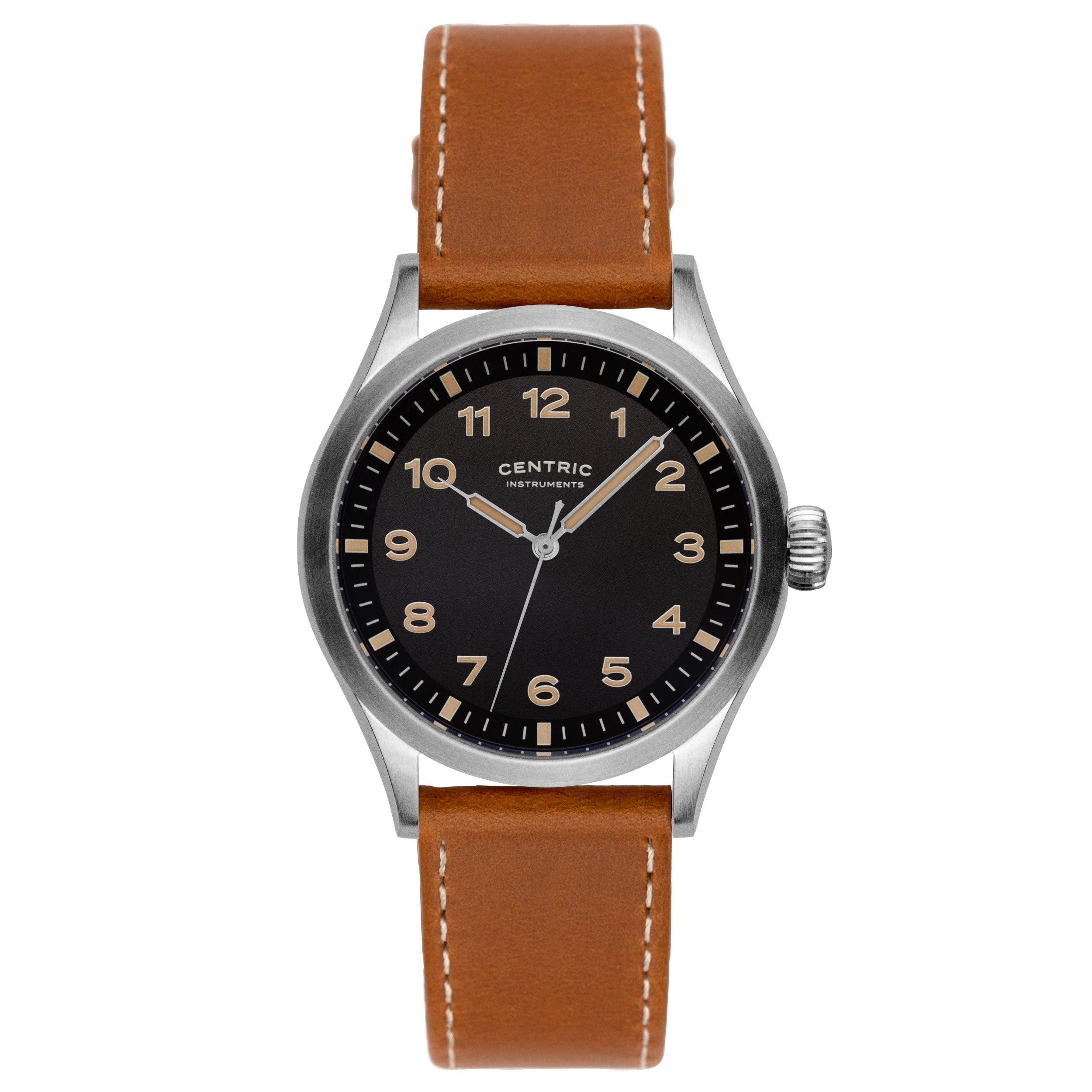 Field Watch MkIII Standard (Vintage Black) - Leather