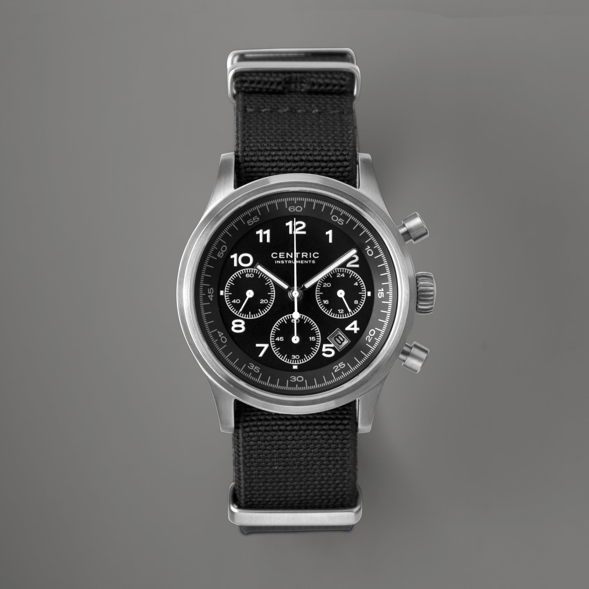 Pilot Chronograph Classic (Black) - Nylon Strap