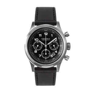Pilot Chronograph Classic (Black) - Classic Leather