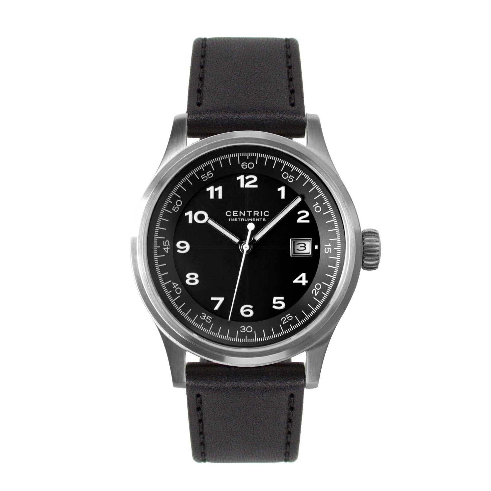 Field Watch MkII Classic (Black) - Classic Leather