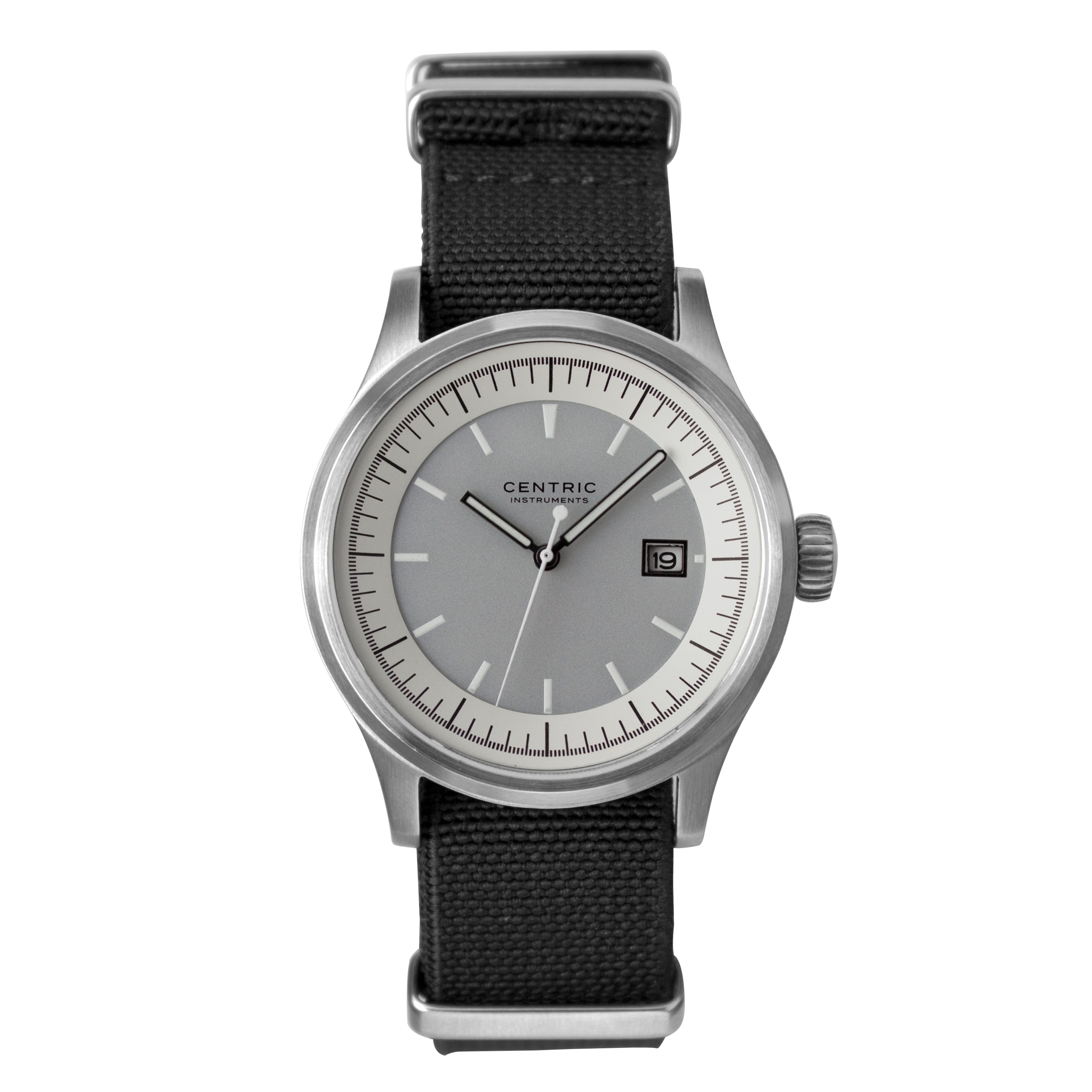 Field Watch MkII Modern Ivory Nylon Strap Centric Instruments