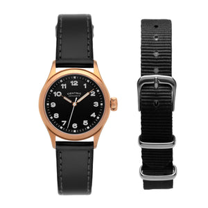 Field Watch MkIII - Petite (Rose Gold / Black)